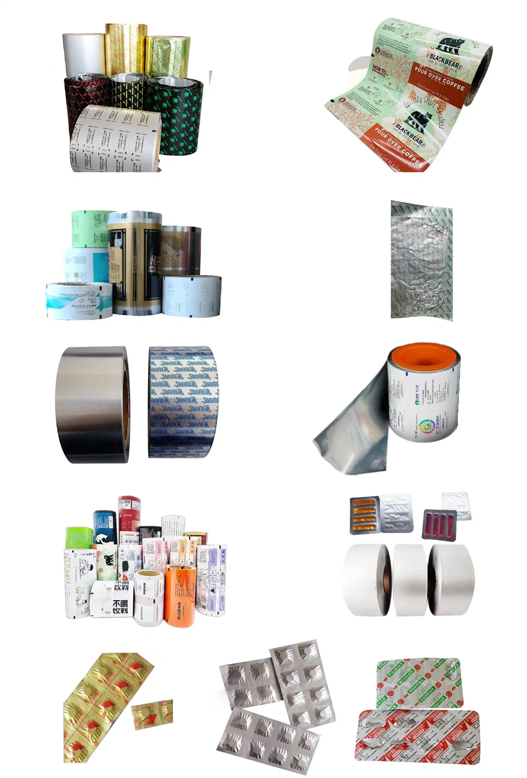 Pill Packing Use Pharmaceutical Blister Aluminum Foil Ptp Sealing with PVC Cold Forming Foil