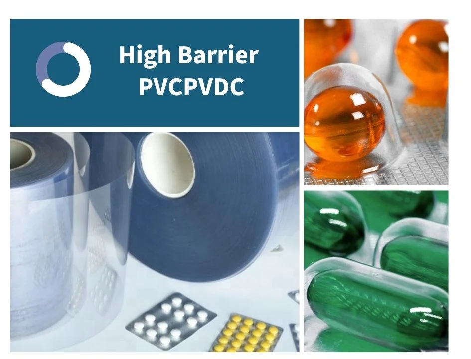 Pharmaceutical PVC/PE/PVDC 250micron 40gsam Coated Rigid Hard Film for Blister Pack