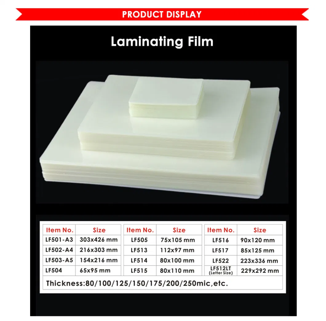 A3 Office Laminating Pouch Film