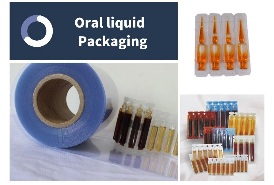 Packing Pharmaceutical 0.3mm Rigid PVC/PE Film Laminated for Oral Liquid Packaging
