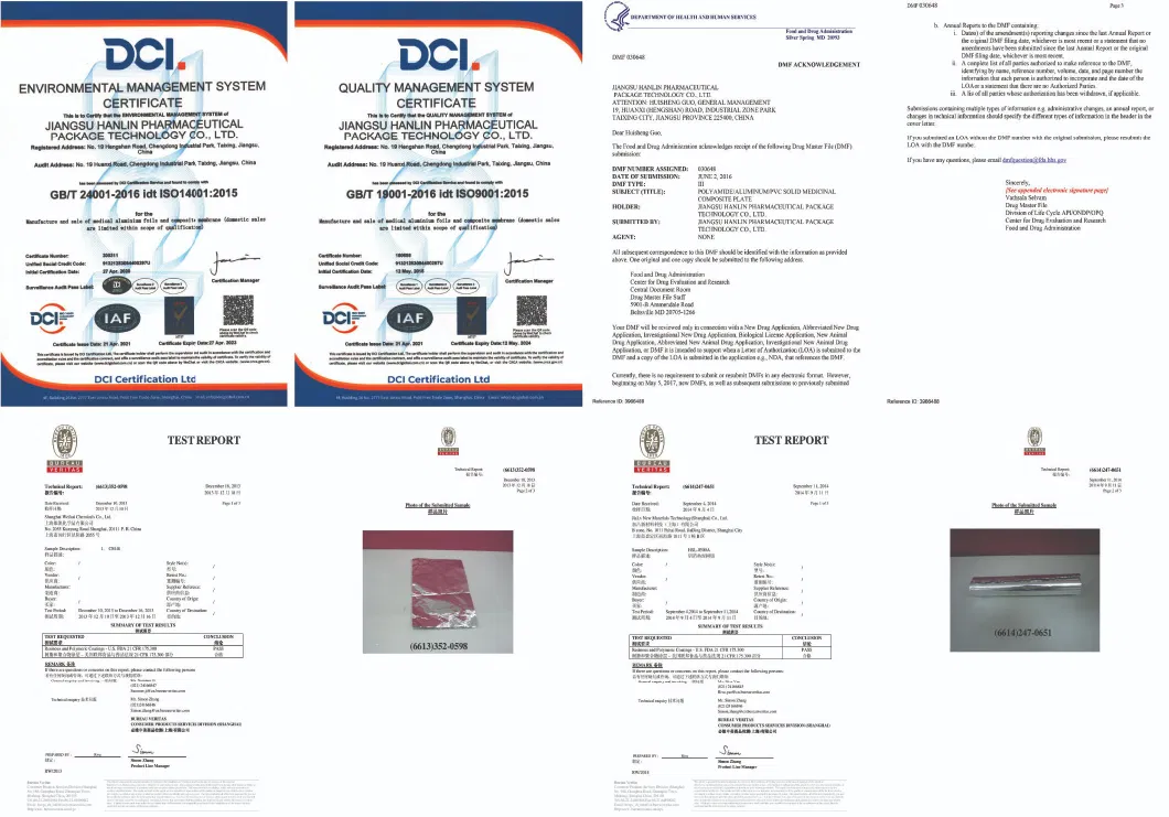 Transparent Clear Pharmaceutical Rigid PVC Blister Packing Film PVC/PVDC
