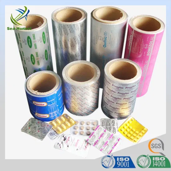 Hot Sale 0.025mm Ptp Aluminum Blister Foil for Pharmaceutical Packing