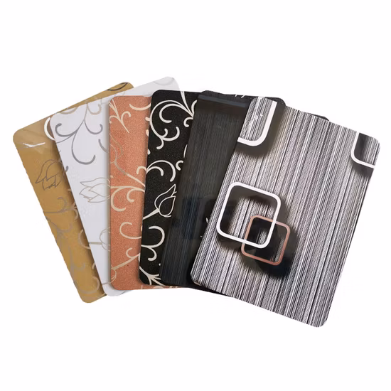 Lightweight Beautiful Pet Film Aluminium Composite Panel for Wall Decoration