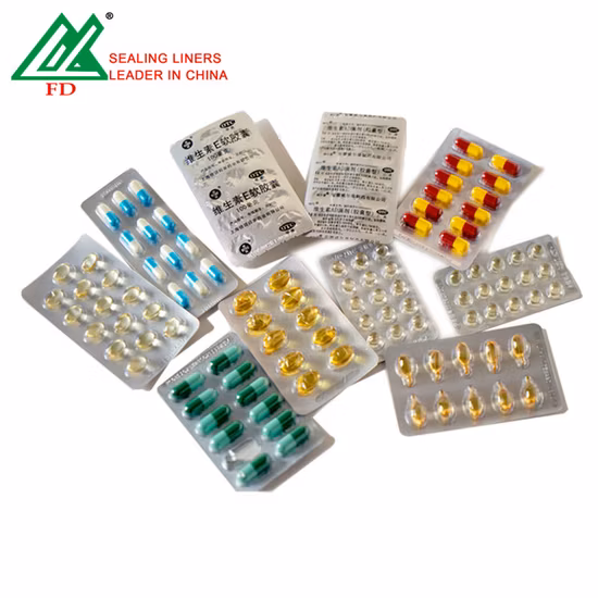 Printed Blister Lidding Foil Rolls Medical Packing Ptp Aluminium Foil for Pharmaceutical